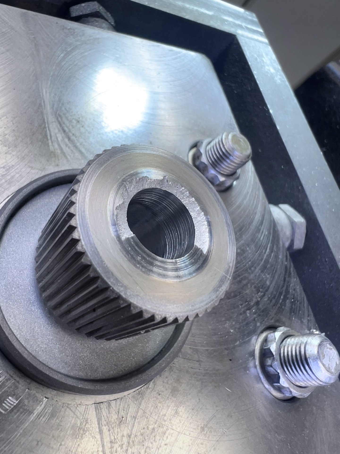Second set — machined-off TR-182 landing-gear pivot assembly photo 3